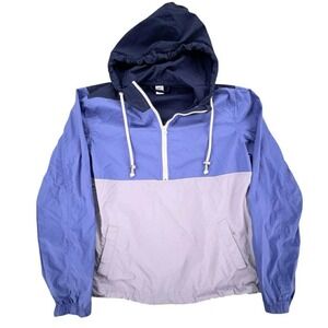 Old Navy Active Pullover Anorak Jacket Windbreaker Hoodie Color‎ Blocked Small